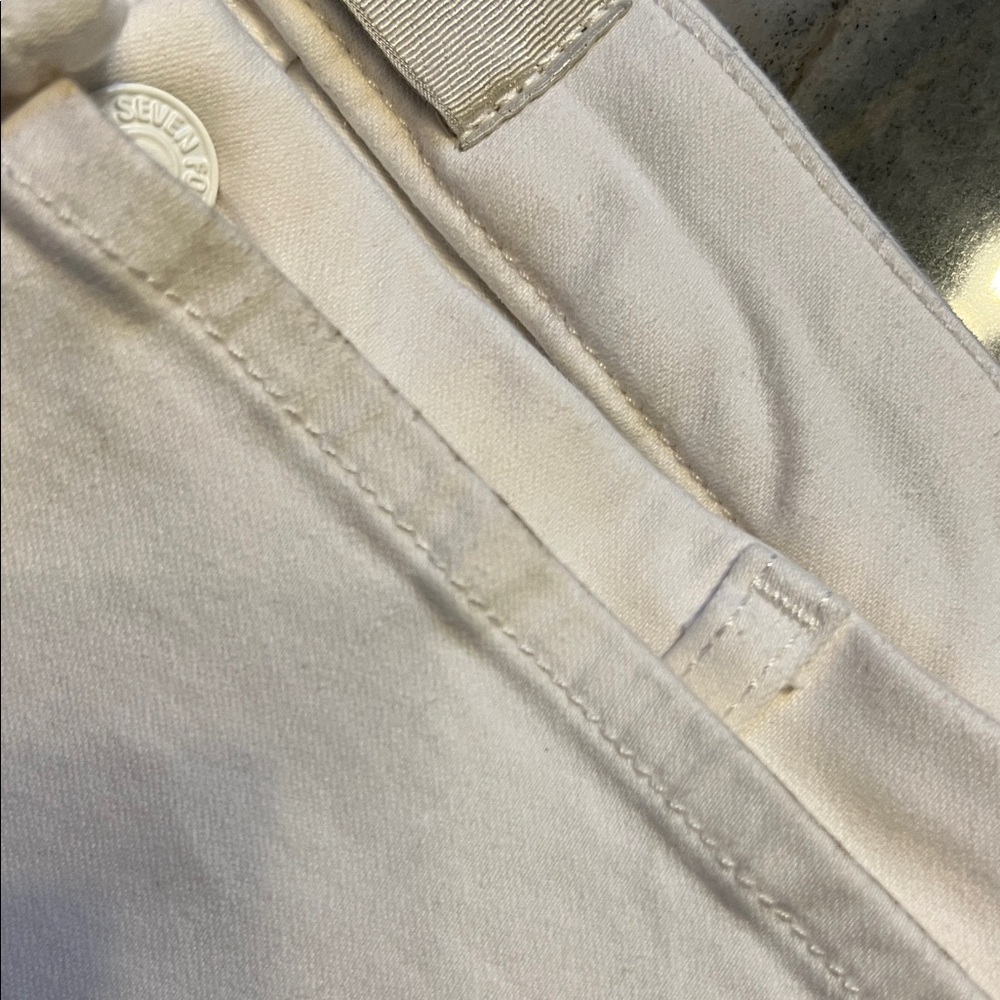 7 for All Mankind White Denim Jeans Size 31 - Picture 14 of 14